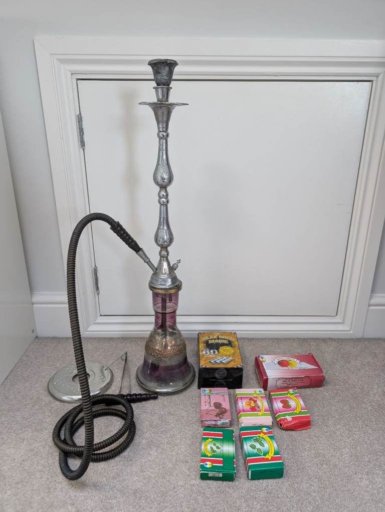 Beautiful authentic vintage Syrian hookah shisha pipe