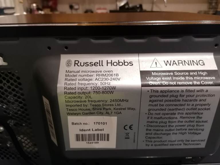 Russell Hobbs Microwave 