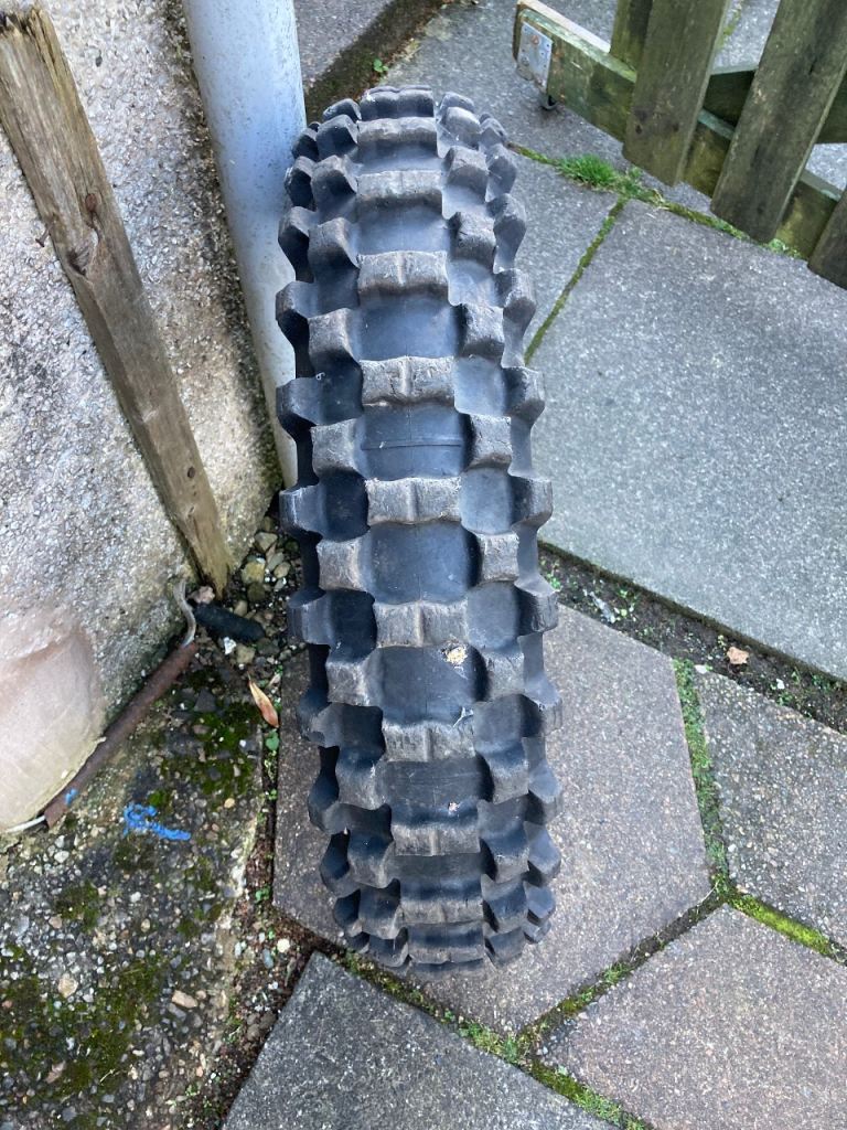 Motocross rear tyre 140/80/18 used. £15. 