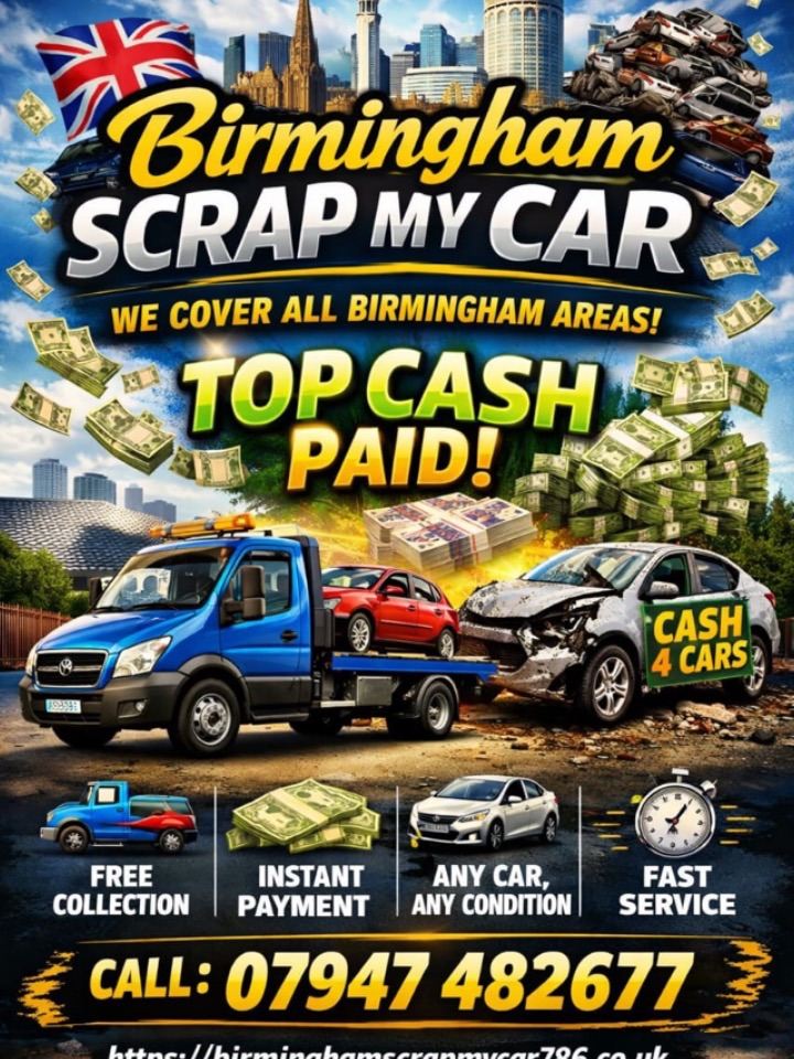 Scrap My Car Birmingham- Scrap Cars Wanted