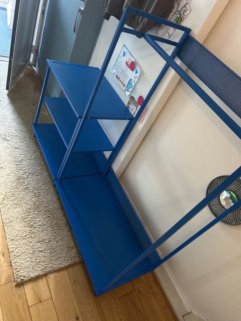 Blue IKEA Shelving wardrobe Bedroom furniture 