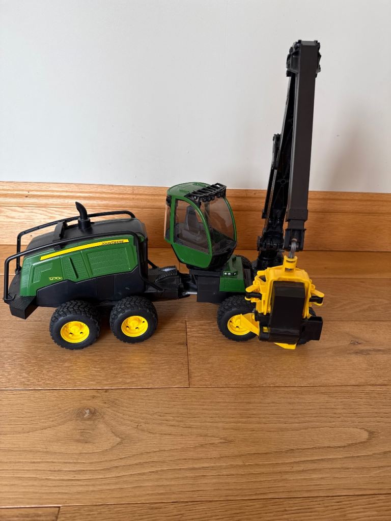 John Deere Timber Harvester Toy – Good Condition