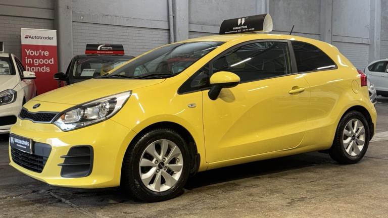 KIA RIO 1.3 SR7 Yellow 3dr LOWTAX+DAB+10STAMPS 2015