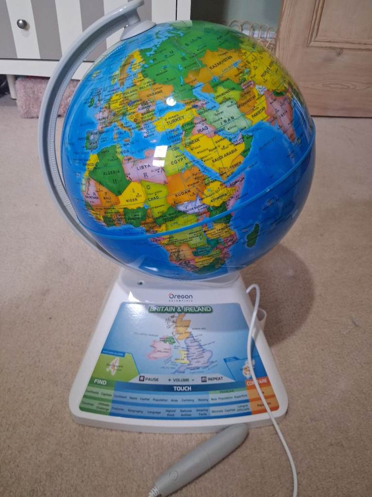 Oregon Scientific SmartGlobe Discovery Interactive Educational Globe with Pen