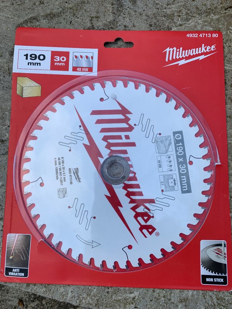Milwaukee 190mm Circular Saw Blade