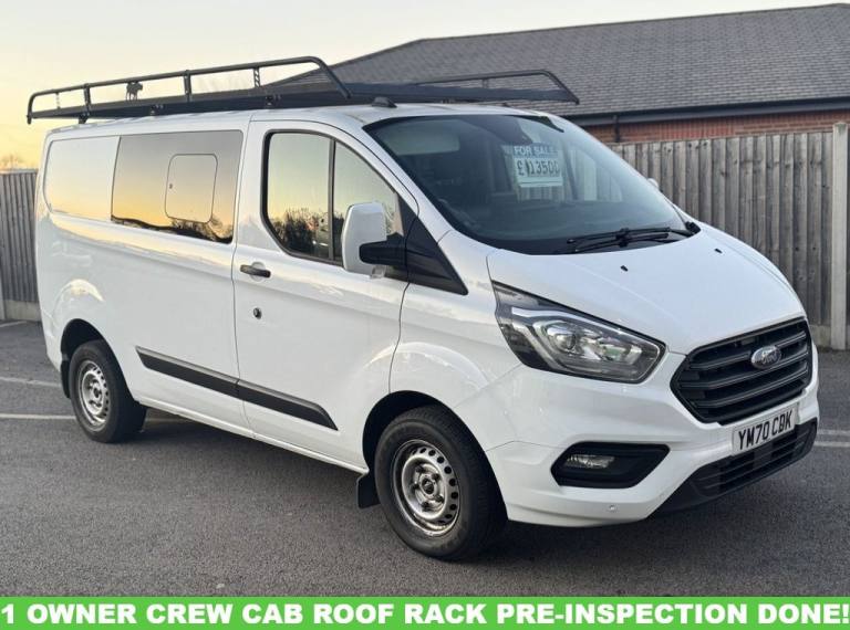 2021 Ford Transit Custom 2.0 300 EcoBlue Trend Crew Van Double Cab 5dr Diesel Manual L1 H1 Euro 6...