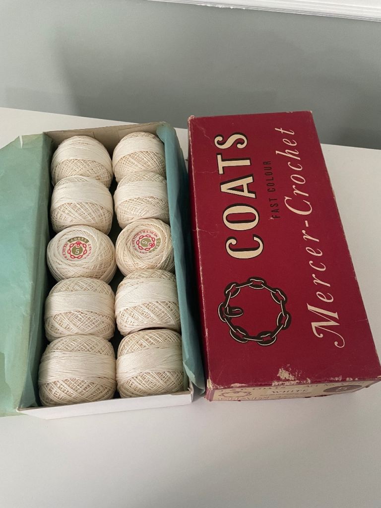 Vintage Coats Mercer Crochet Threads - Various Sizes, New and Used