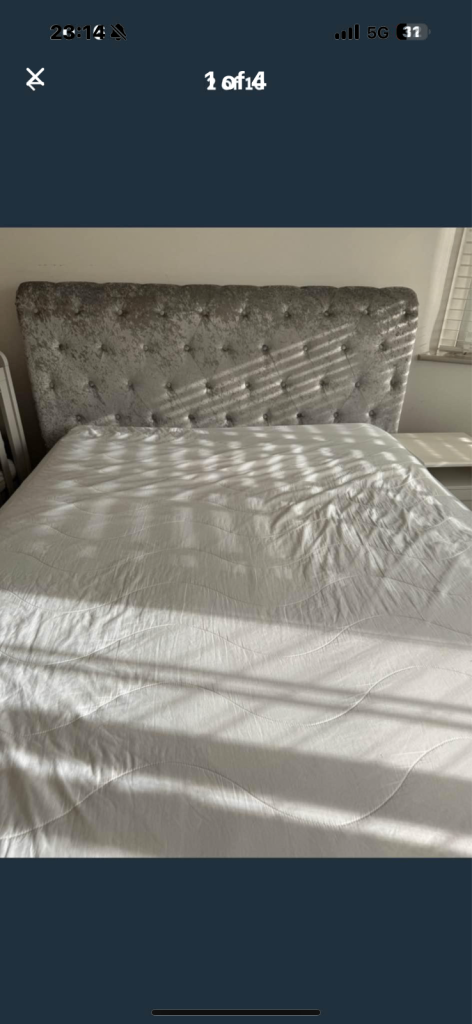 image for King size bed and frame 