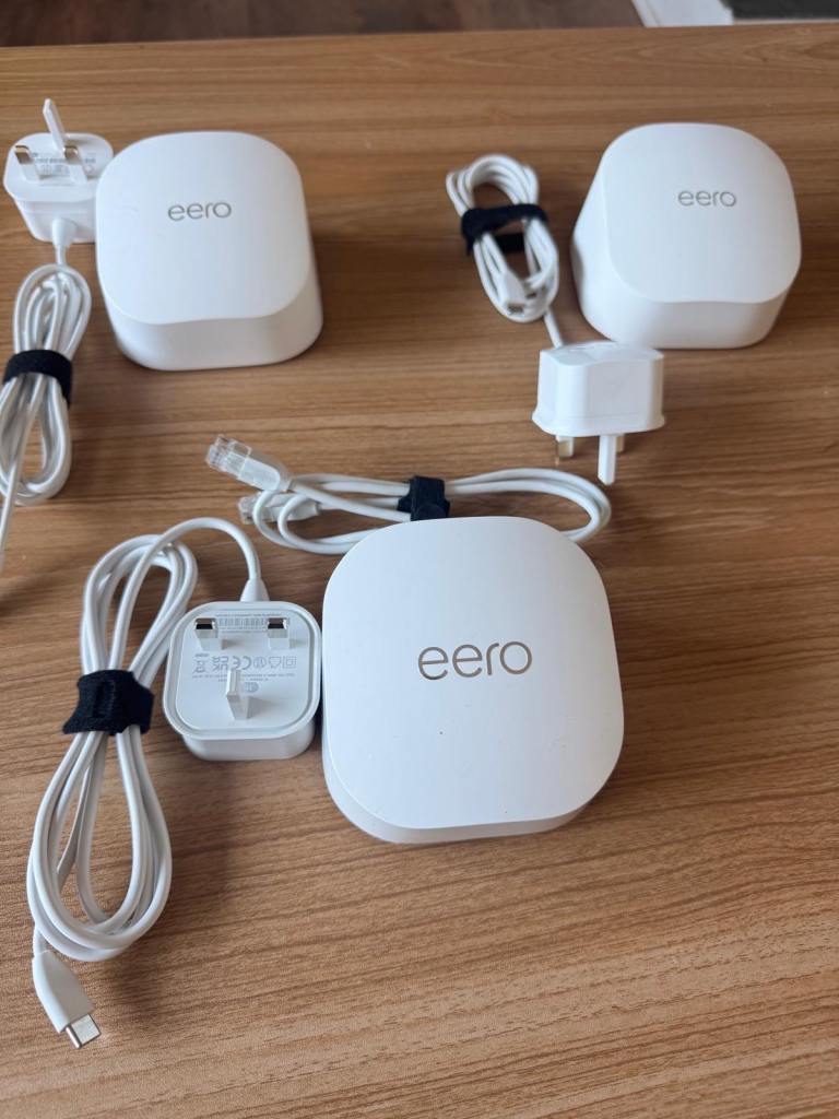 Eero 6 Mesh Wi-Fi System (3-Pack: 2x Eero 6 + 1x Eero 6+) - Excellent Condition