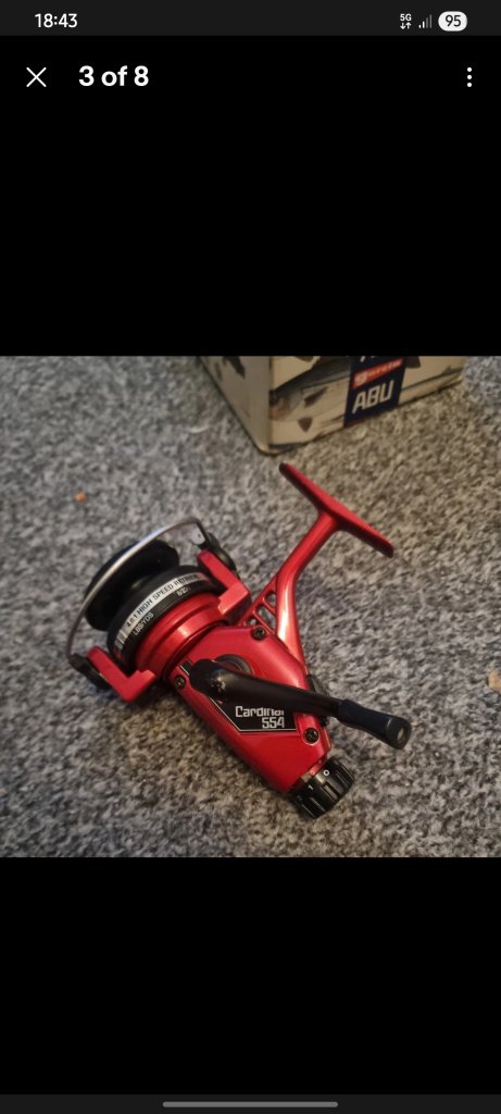 Vintage ABU Garcia Cardinal 554 Fishing Spinning Reel Original Box