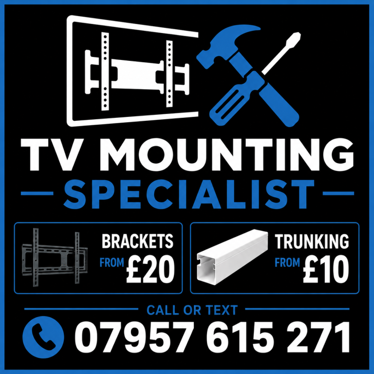 £39 / HANDYMAN / FLAT PACK / TV BRACKET WALL MOUNTING / CARPENTER / IKEA FLATPACK ASSEMBLY