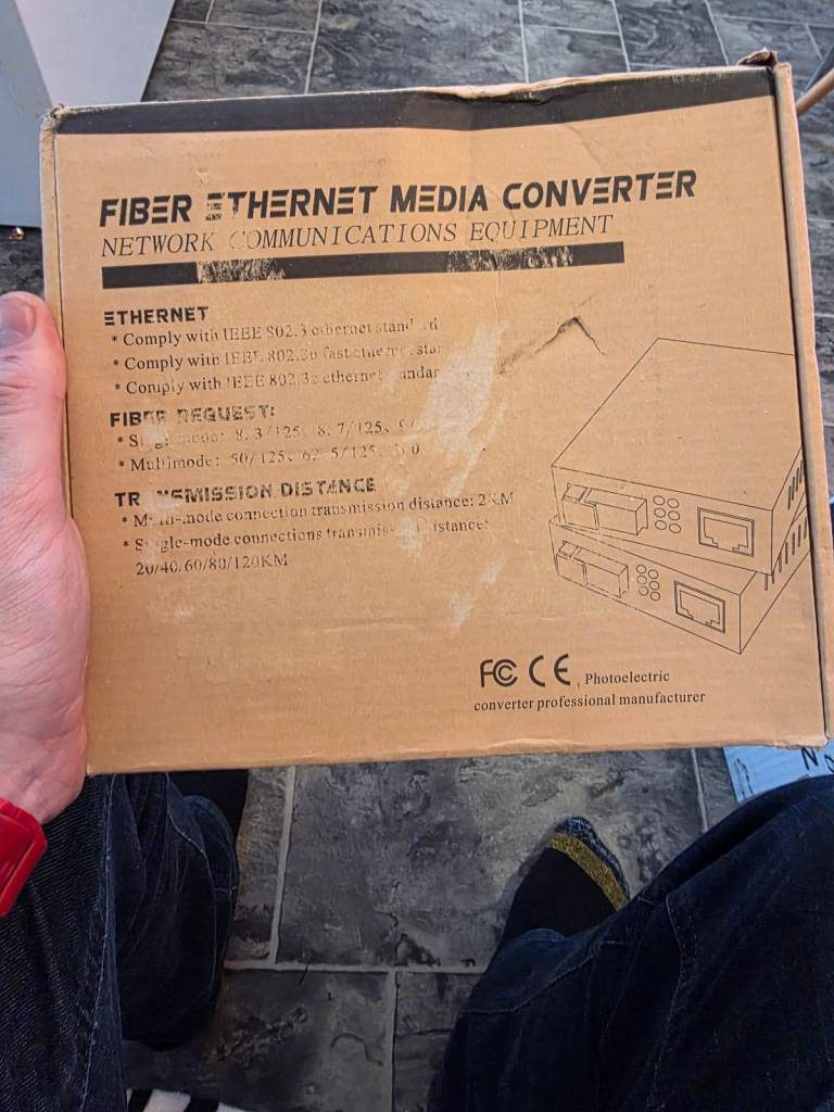 Fibre Ethernet Media Converter - Network Communications Equipment
