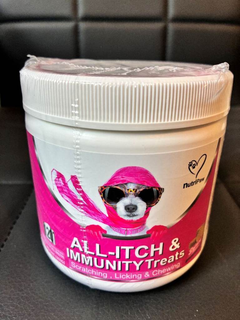 NutriPaw All-Itch & Immunity Treats for Dogs – New & Sealed