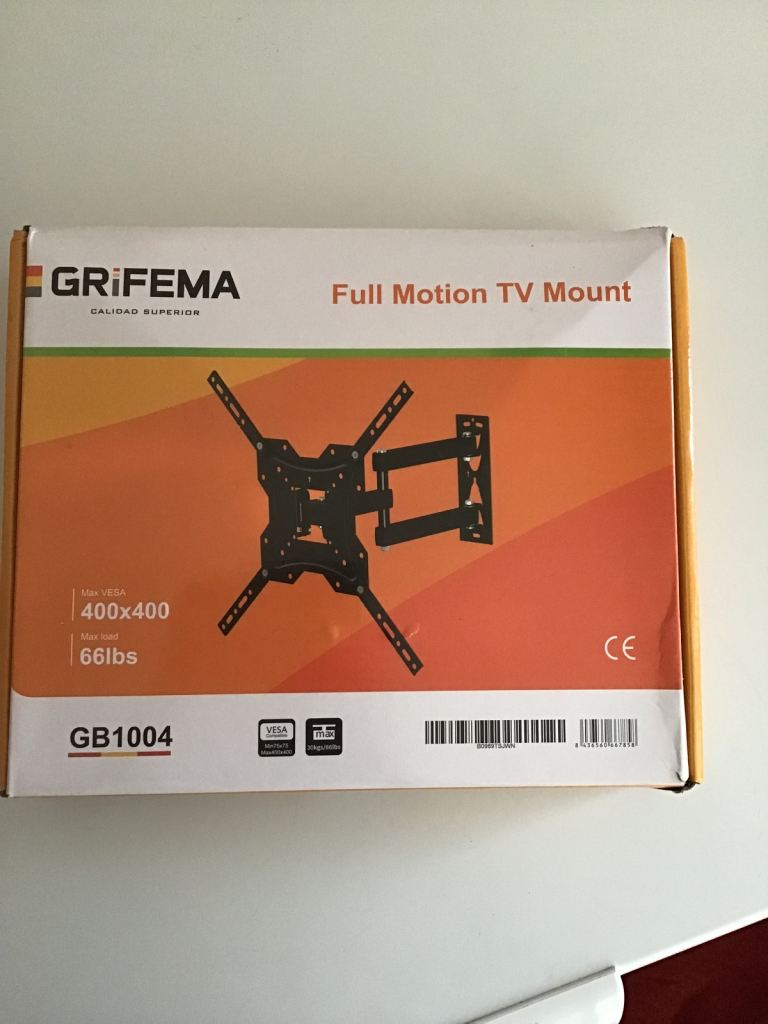  GRIFEMA GB1004 Swivel TV Wall Bracket for 26-55 inch, up to 30KG, Tilt Extendable BARGAIN £10