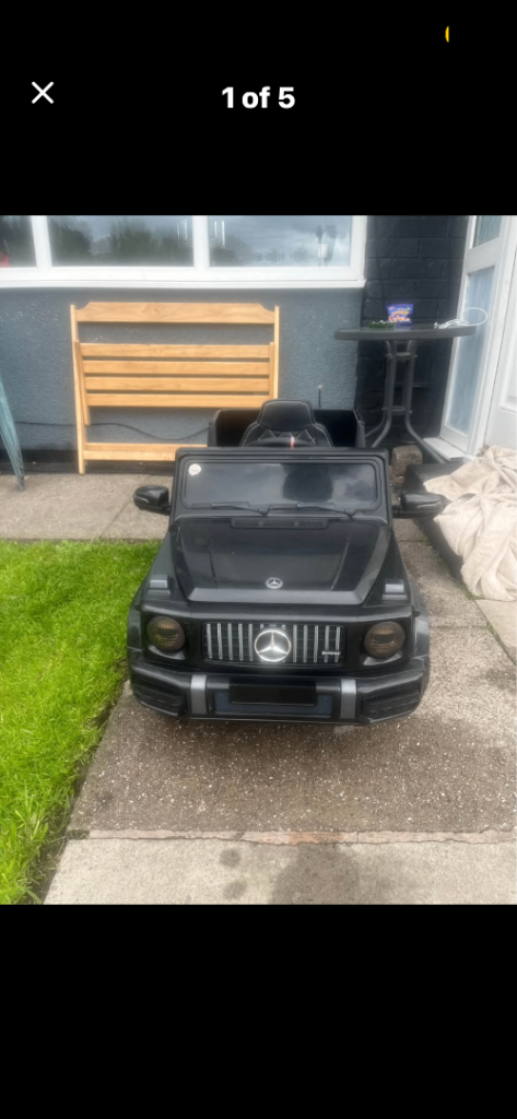 Black Mercedes-Benz G63 Kids Electric Ride-On Car – Good Condition