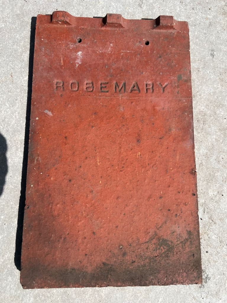 Rosemary Clay Roof Tile – Red, Fair Condition