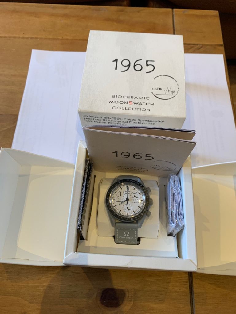 OMEGA Swatch Moonswatch 1965 Bioceramic – NEW in Box