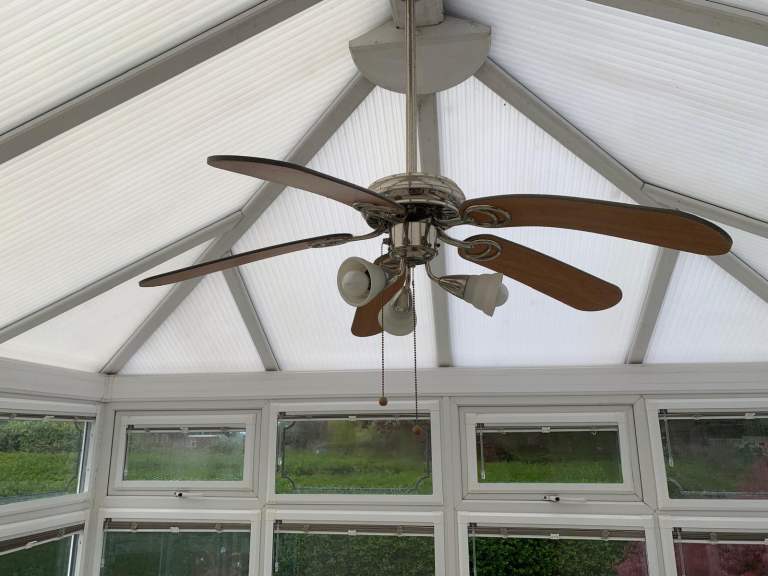 Conservatory Ceiling fan with lights
