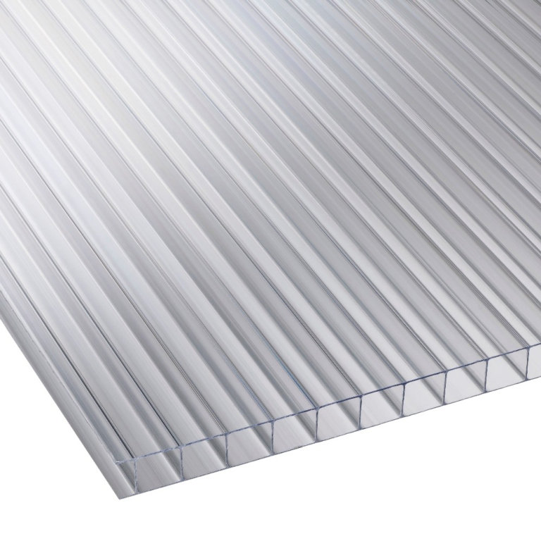High Impact 10mm Clear Polycarbonate Roofing Sheets 2500x1200mm 