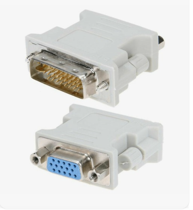 NEW DVI to VGA Adapter DVI-I 29 Pin (24+5Pin) Dual Link SVGA D-Sub Female Converter
