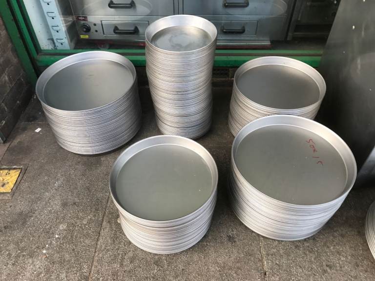 NEW 15''  BLACK IRON PIZZA PAN CATERING COMMERCIAL KITCHEN EQUIPMENT FAST FOOD RESTAURANT SHOP