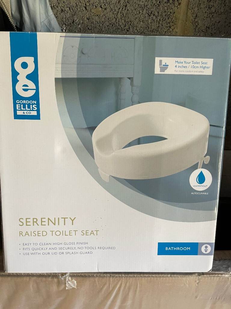 Surenity raised toilet seat
