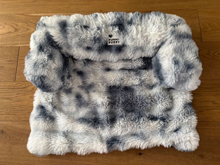 Funny Fuzzy dog bed 