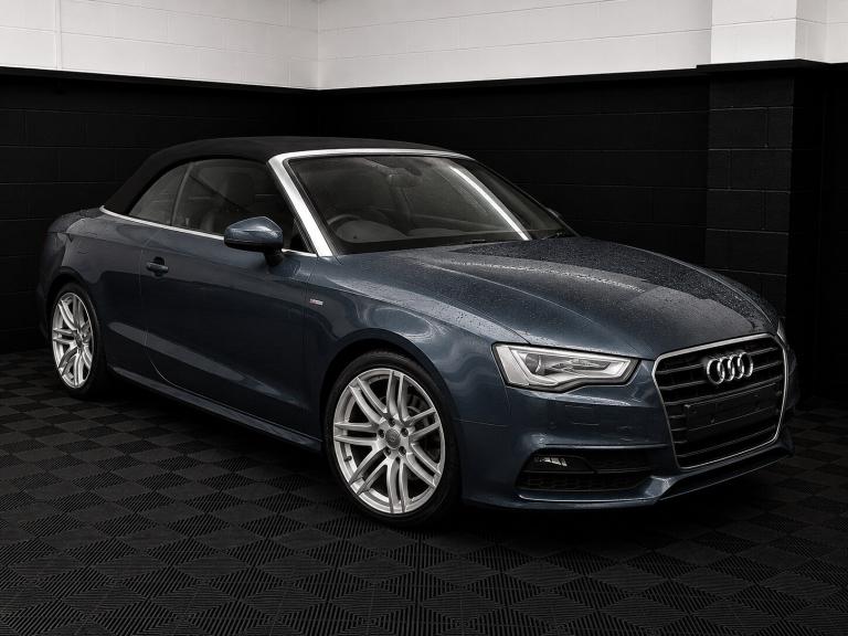 2015 15 AUDI A5 2.0 TDI S LINE SPECIAL EDITION CONVERTIBLE AUTOMATIC 177BHP BLUE