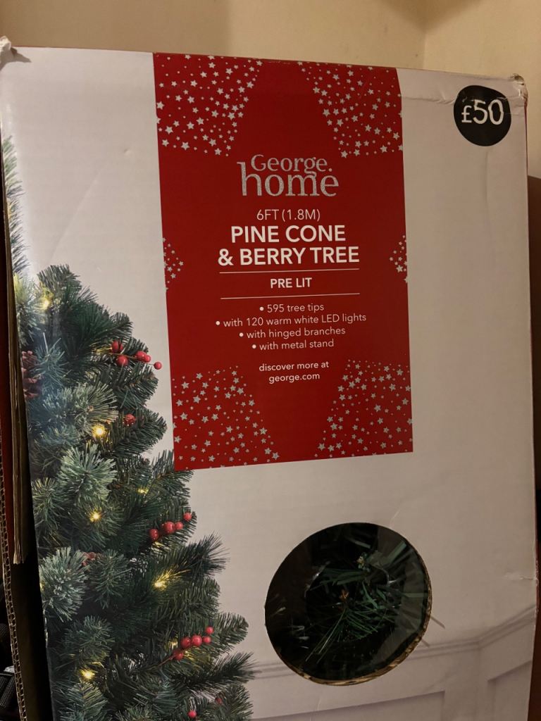 Christmas tree - very good condition in its box