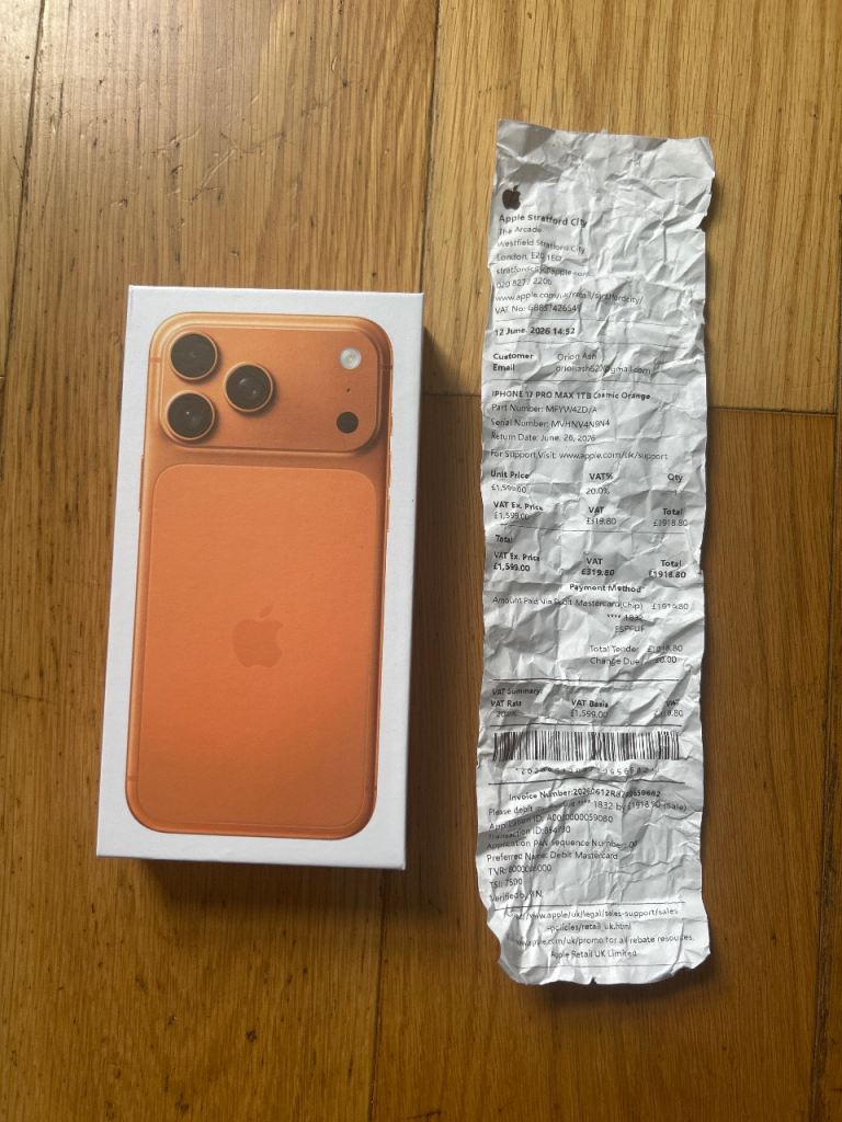 Apple iPhone 17 Pro Max 1TB Cosmic Orange