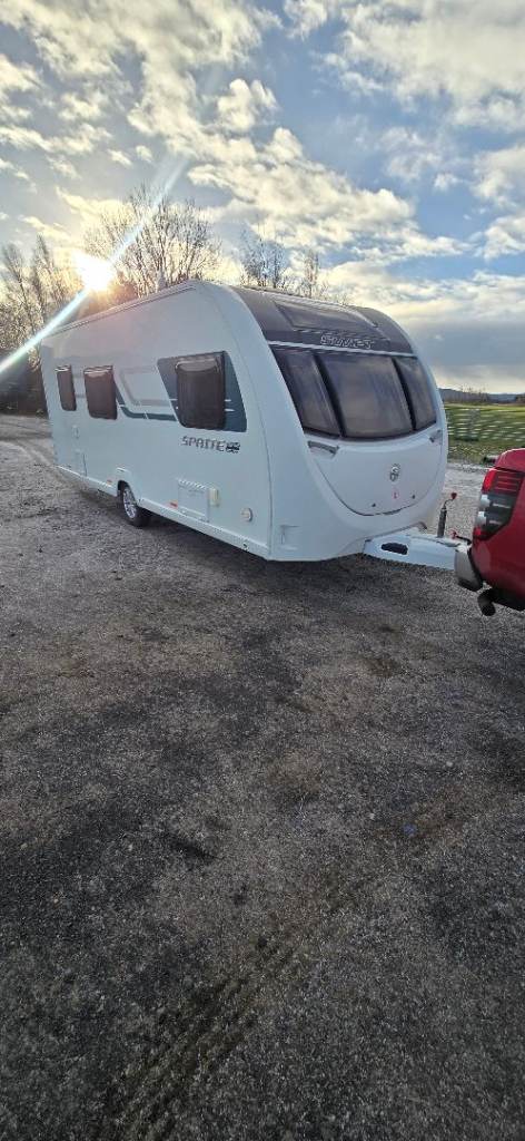 Swift sprite major 6/berth fixed bunk beds full awning 