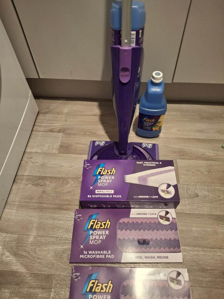 Flash power spray mop bundle deal