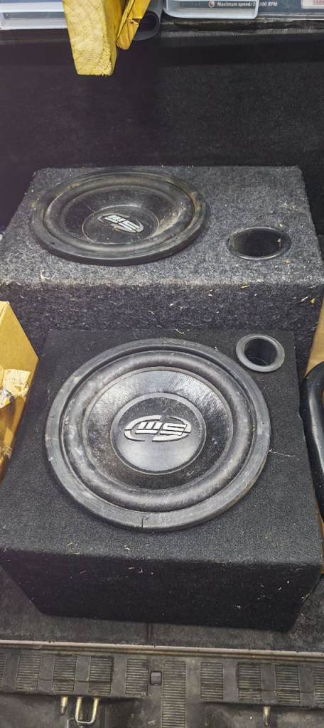 10" inch SPL 600w Subwoofers 90 ounce stacked Magnets Old Skool Deep Excursion Bass!