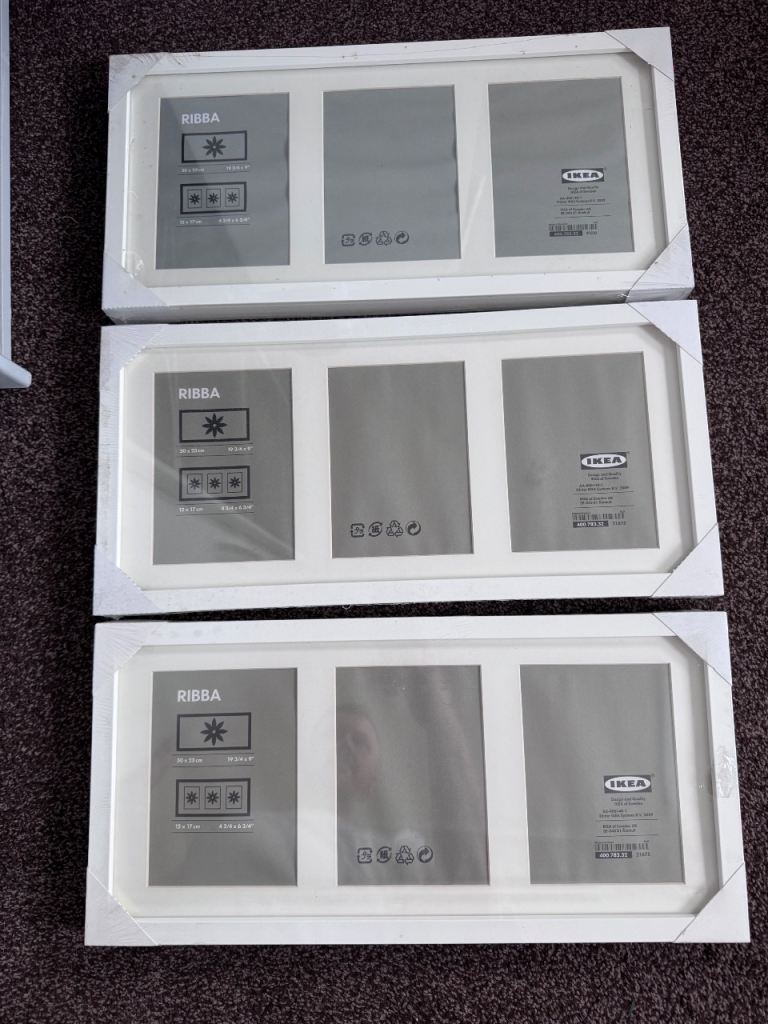 IKEA white multi photo frame