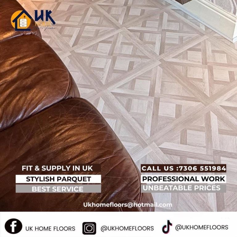 Low cost white parquet flooring 