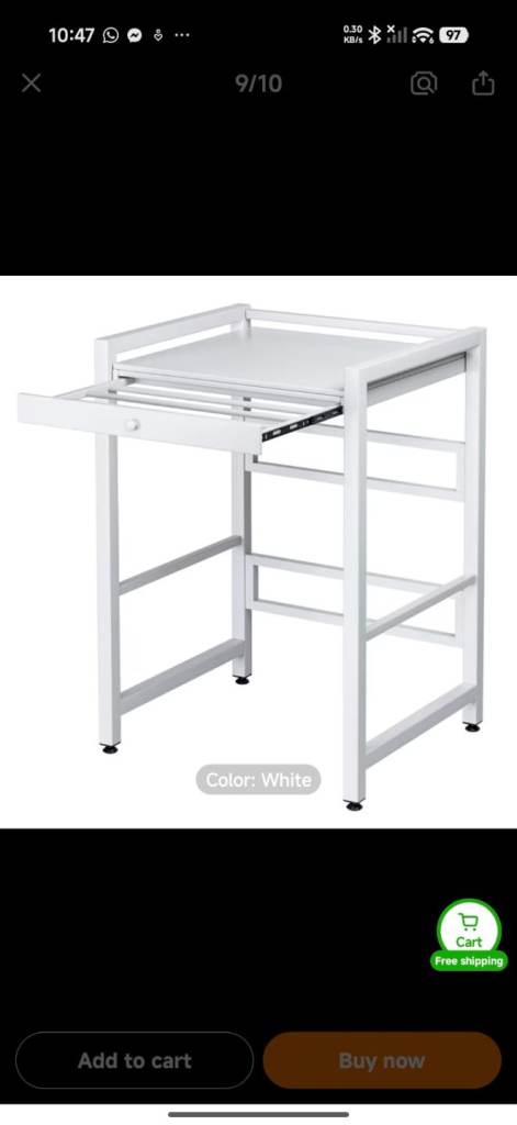 Appliances stacking shelf 