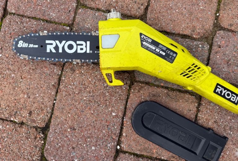 Ryobi OPP1820 18V ONE+ 2.7m Cordless Pole Saw Pruner – Tool Only