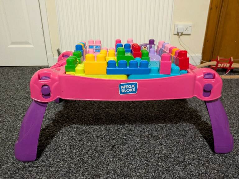 Mega Blocks Table with Mega Blocks