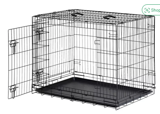 Dog Crate 36 inch 2 Doors with Removal Tray Folding Metal