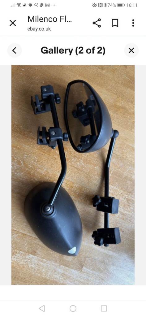 Milenco caravan towing mirrors 