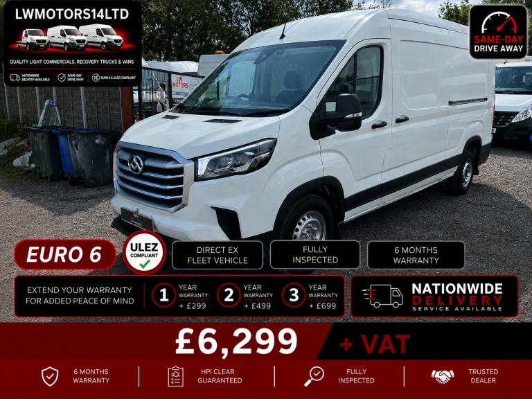 MAXUS DELIVER 9 L3 H2 2.0 D20 163 LWB 2021 21 REG
