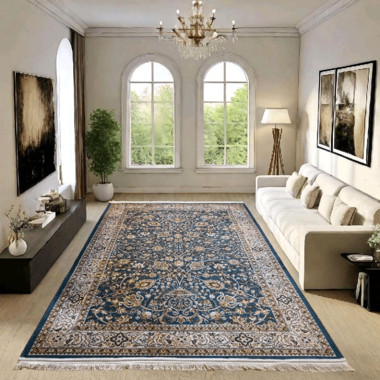 Premium Cashmere Feel Rug Non-Slip Machine Washable Large Size Carpet