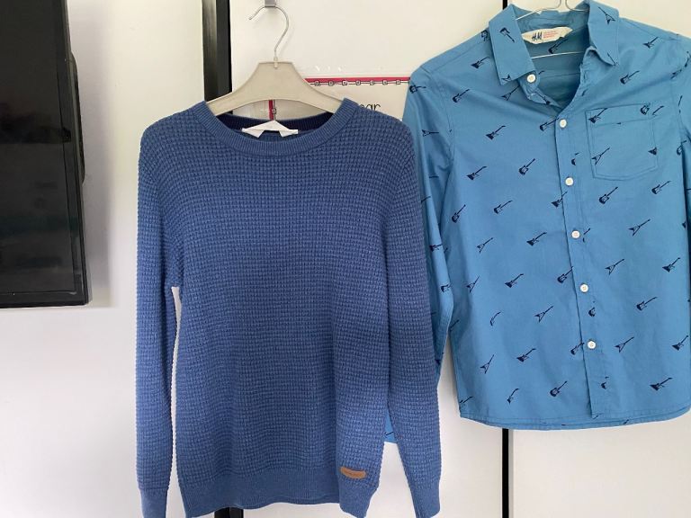 Kids H&M Shirts & True Dude Jumper Age 8-9 – Good Condition