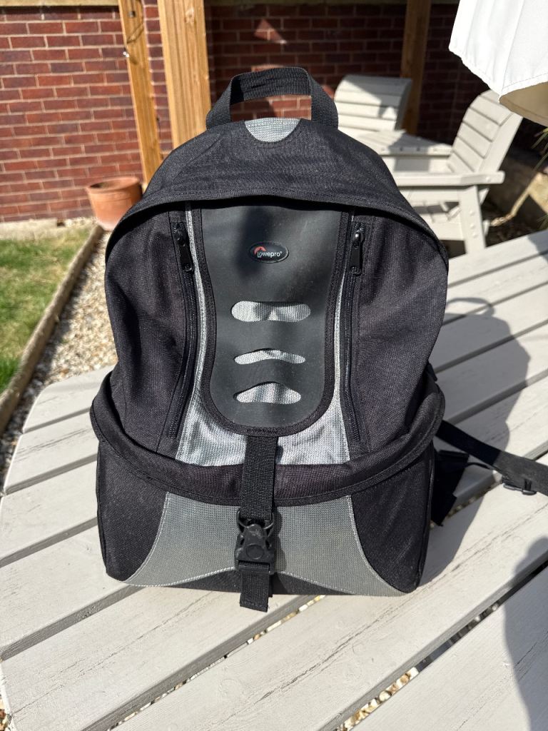 Lowepro Orion Trekker II Camera Backpack – Black/Grey, Good Condition
