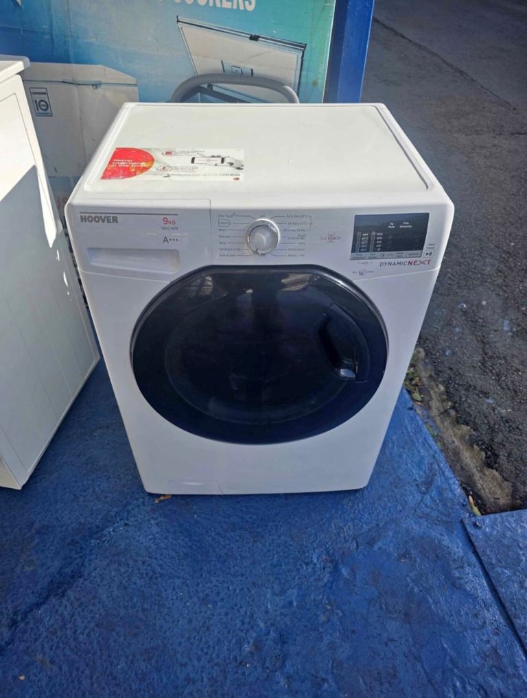 Hoover 9kg 1600 spin white washer- full working order ready to go with warranty,  reduced