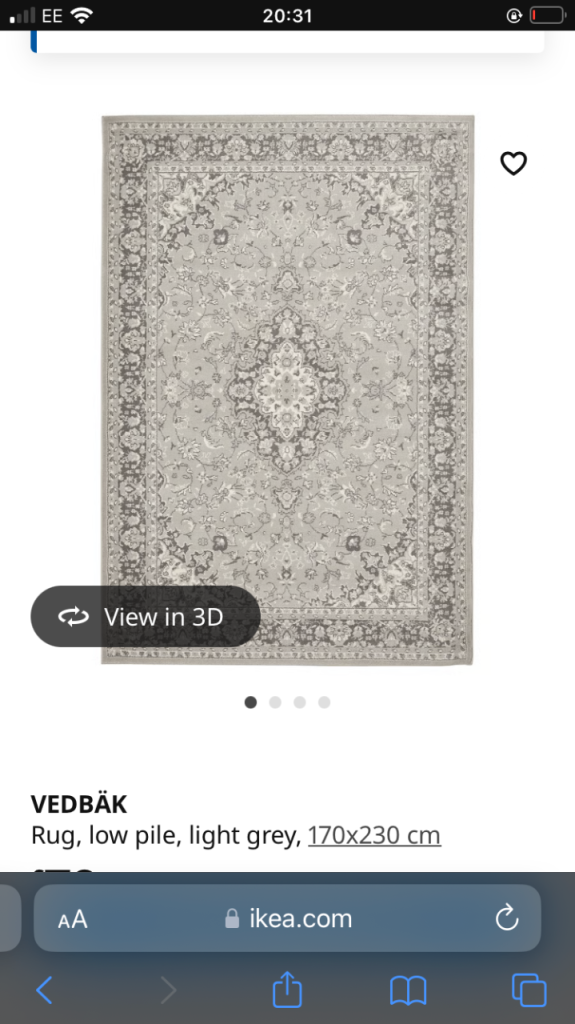 ikea brand new rug 