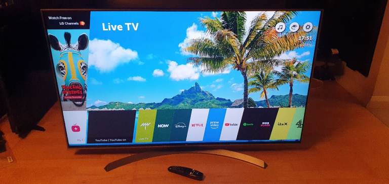 FREE LOCAL DELIVERY LG UJ750V 55 INCH UHD HDR 4K SMART TV £180 DELIVERED WITHIN THE HOUR