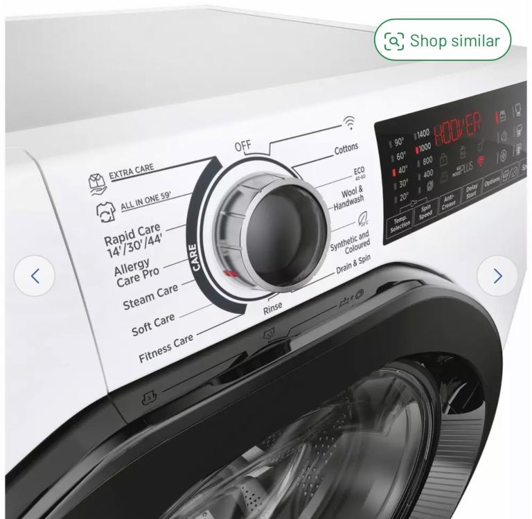 Hoover 9KG 1400 Washing Machine - White