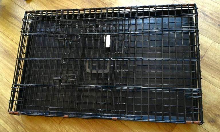 Large Folding 2 Door Dog Crate  36inch long