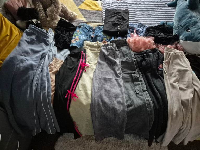 Girls Clothing Bundle – Trousers, Tops, and Shoes